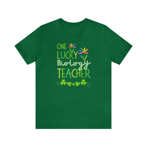 One Lucky Biology Teacher St Patricks Day Shirt
