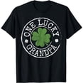 thumbnail image 1 of One Lucky Grandpa Funny Irish Shamrocks St Patrick's Day T-Shirt, 1 of 5
