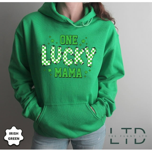 One Lucky Mama Sweatshirt, Patrick's Green Sweatshirt,St Patrick's Day ...