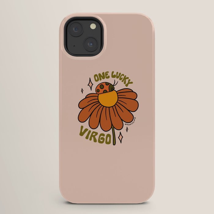 Ladybug Pattern Single One Lucky Virgo Ladybug and Orange Flower Tough Case for Apple iPhone ...