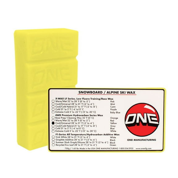 One MFG 4WD Wax - Cool Snowboard Wax - 750g
