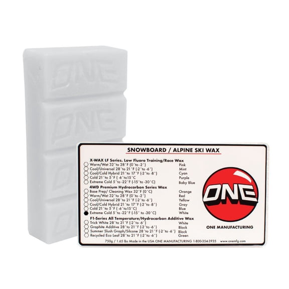 One MFG 4WD Wax - Ice - Snowboard Wax -750g