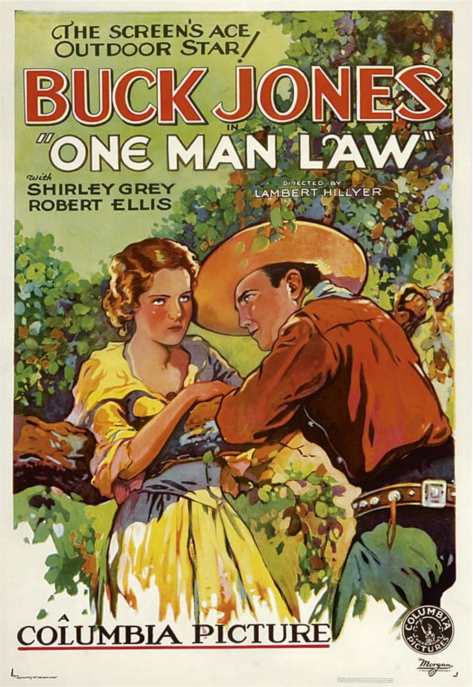 One Man Law Canvas Art - (11 x 17)
