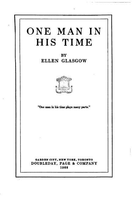 One Man in His Time (Paperback)