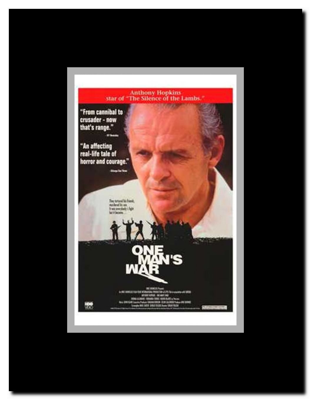 One Mans War Framed Movie Poster