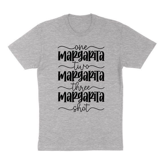 One Margarita Two Margarita Shirt Unisex X-Large Grey
