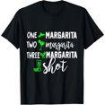 thumbnail image 1 of One Margarita Two Margarita Three Margarita Shot T-Shirt, 1 of 4