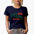 thumbnail image 1 of One Merry Nana Magical Holiday Season Gift Idea, Navy Blue T-Shirt, Large, 1 of 5