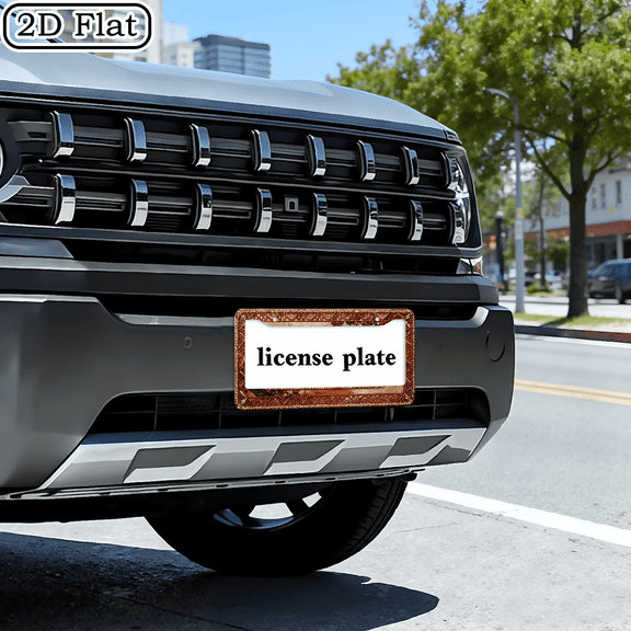 One Metal License Plate Holder with a Stylish Design, Perfect for North American And Many International Cars. Comes with Mounting Screws for a Secure Fit, Is UV Resistant, Rust-Proof, And Easy t
