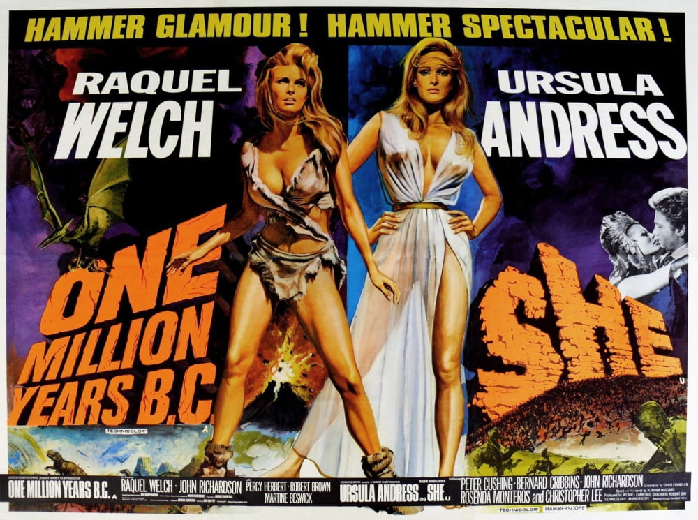 One Million Years BC 1966 She 1965 Canvas Art - (28 x 22)