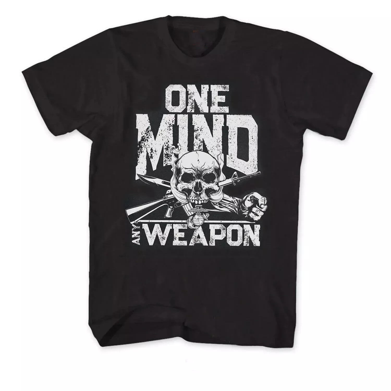 One Mind Any Weapon. Novel US Marine Corps T-Shirt 100% Cotton O-Neck ...