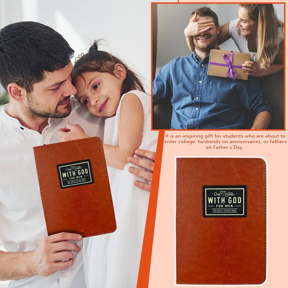 One Minute With God for Men 2026 Mens Daily Devotional & Prayer Journal - Christian Devotional Book with Bible Verses, Reflections & Premium Leather Cover