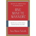 thumbnail image 1 of Pre-Owned One Minute Manners: Quick Solutions to the Most Awkward Situations You'll Ever Face at Work (Hardcover) 0767923308 9780767923309, 1 of 1