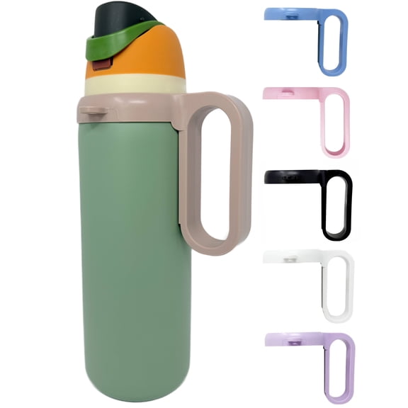 One MissionX Bottle Handle for Owala FreeSip 24oz 32oz 40oz – Strong Plastic Water Bottle Holder, Durable Easy Carry Accessory for Running, Jogging, Gym, Hiking, and Drinking While Driving & More