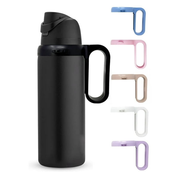 One MissionX Bottle Handle for Owala FreeSip 24oz 32oz 40oz – Strong Plastic Water Bottle Holder, Durable Easy Carry Accessory for Running, Jogging, Gym, Hiking, and Drinking While Driving & More