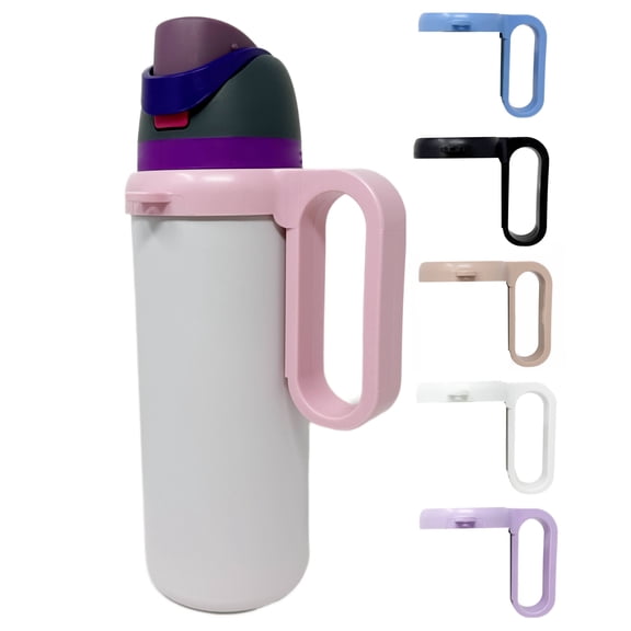 One MissionX Bottle Handle for Owala FreeSip 24oz 32oz 40oz – Strong Plastic Water Bottle Holder, Durable Easy Carry Accessory for Running, Jogging, Gym, Hiking, and Drinking While Driving & More