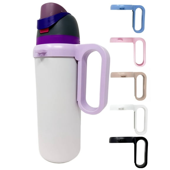 One MissionX Bottle Handle for Owala FreeSip 24oz 32oz 40oz – Strong Plastic Water Bottle Holder, Durable Easy Carry Accessory for Running, Jogging, Gym, Hiking, and Drinking While Driving & More