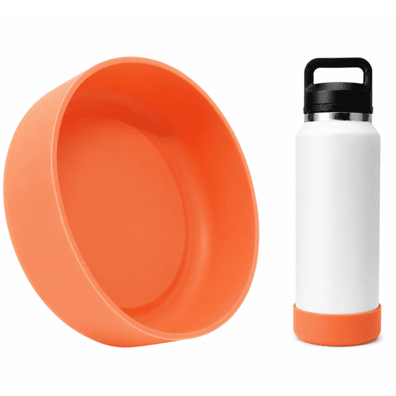 One MissionX Protective Silicone Boot for YETI 36oz Rambler Water Bottle, Coral