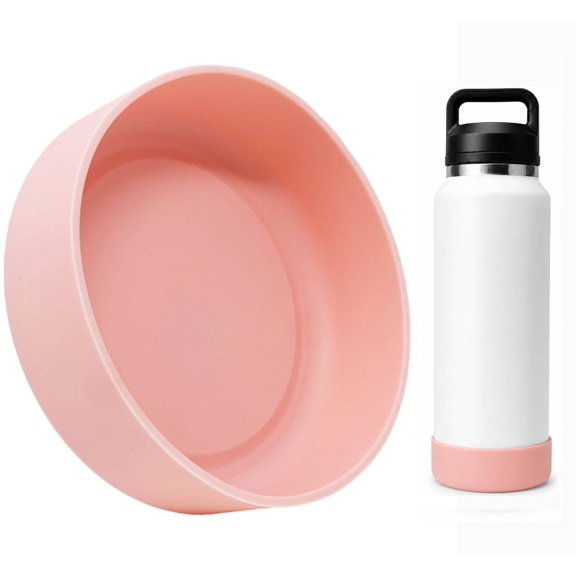 One MissionX Protective Silicone Boot for YETI 36oz Rambler Water Bottle, Light Pink