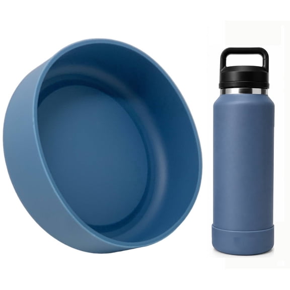 One MissionX Protective Silicone Boot for YETI 36oz Rambler Water Bottle, Nordic Blue