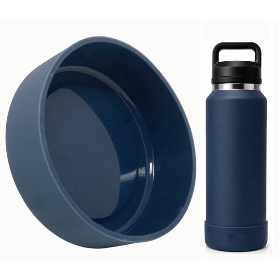 One MissionX Protective Silicone Boot for YETI 46oz Rambler Bottle, Navy