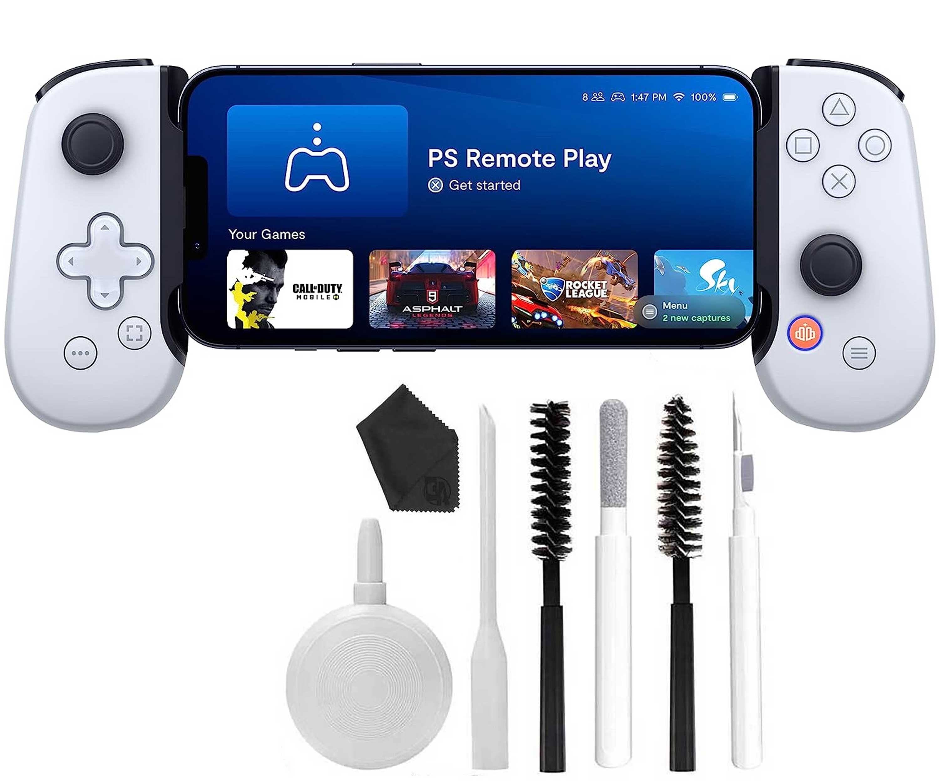 One Mobile Gaming Controller for iPhone - Turn Your iPhone into a Gaming  Console - Play Xbox, PlayStation, Call of Duty, & More BOLT AXTION Bundle  Like New - Walmart.com