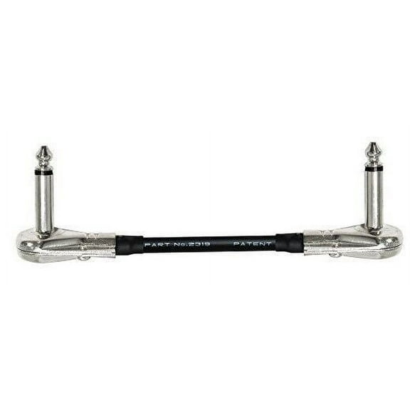 One Mogami 2319 7" Guitar Pedalboard Patch Cable With Pancake Connectors