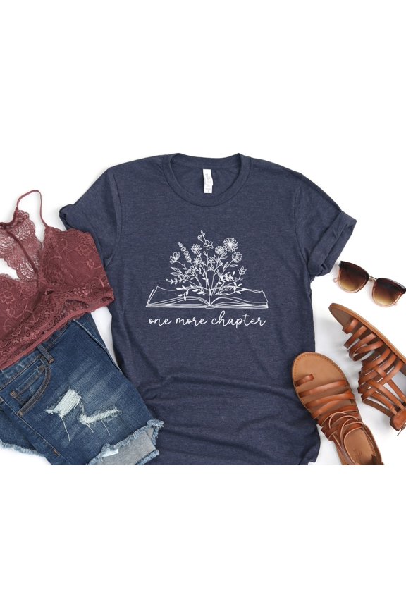 One More Chapter Shirt Bookish Shirt Book Nerd Shirt Funny Reading Shirt Librarian Gift Gi