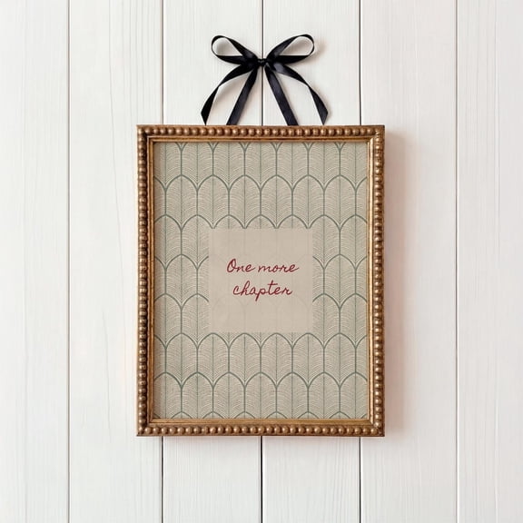 One More Chapter Wall Art Print Sage Reading Decor