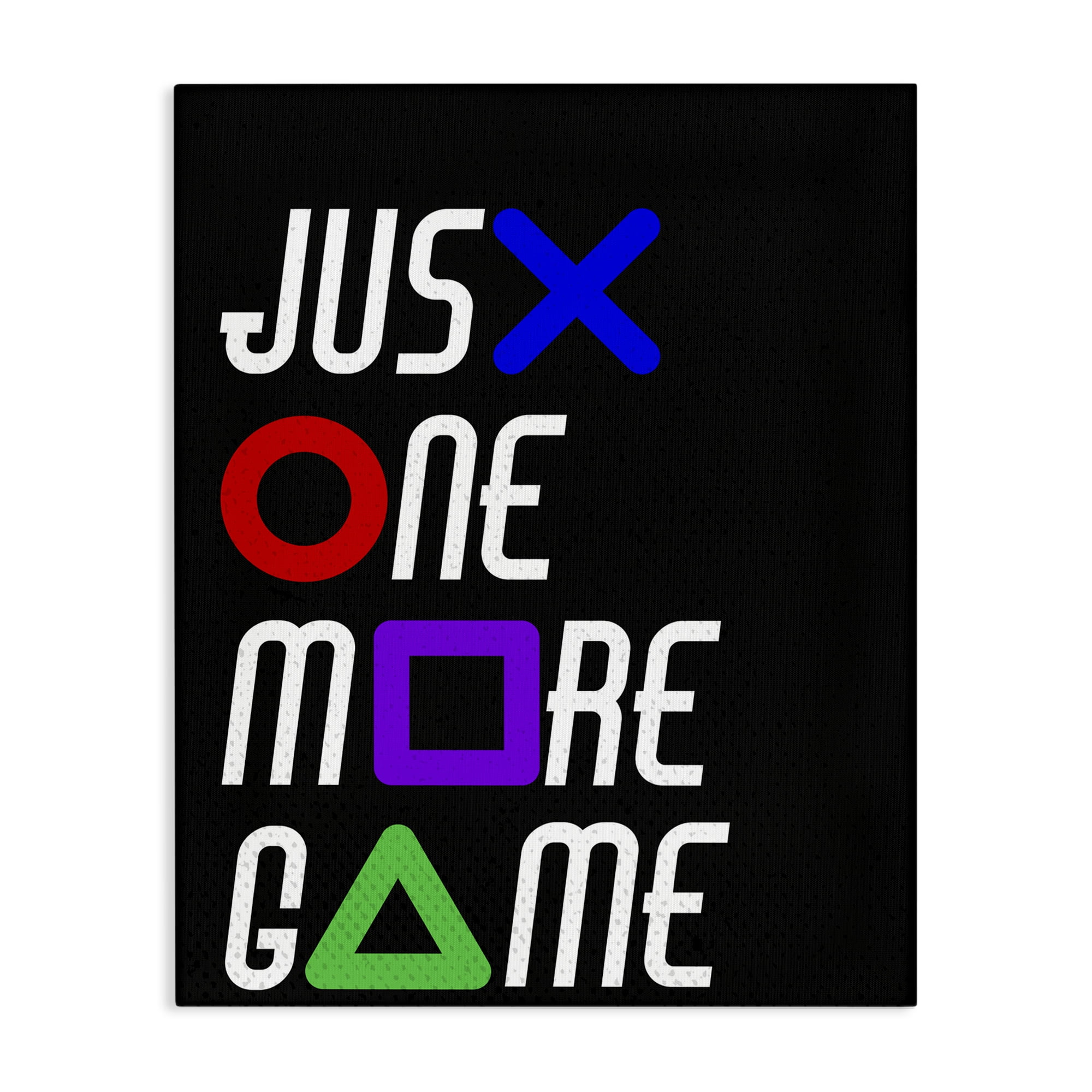One More Game with Symbols Canvas Wall Art, design by Kim Allen