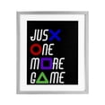 thumbnail image 1 of One More Game with Symbols Gray Framed Print Under Glass, design by Kim Allen, 1 of 10