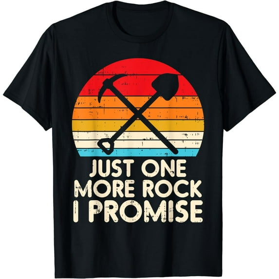One More Rock Promise Retro Geology Science Geologist Gift T-Shirt