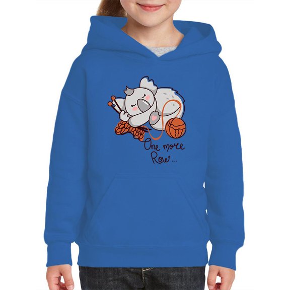 One More Row Sleeping Koala Hoodie Juniors -Image by Shutterstock,  x-Large