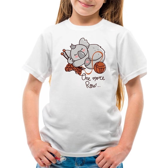 One More Row Sleeping Koala T-Shirt Juniors -Image by Shutterstock, Large