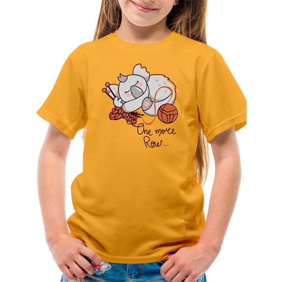 One More Row Sleeping Koala T-Shirt Juniors -Image by Shutterstock, Large