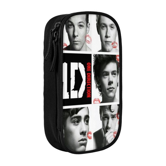 One Music Direc-,Ti0n Cartoon Pencil Case Zipper Stationery Storage Bag,Ideal For Travel Lovely Functional