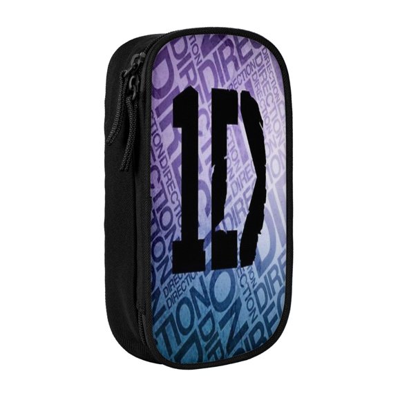 One Music Direc-,Ti0n Cartoon Pencil Case Zipper Stationery Storage Bag,Ideal For Travel Lovely Functional
