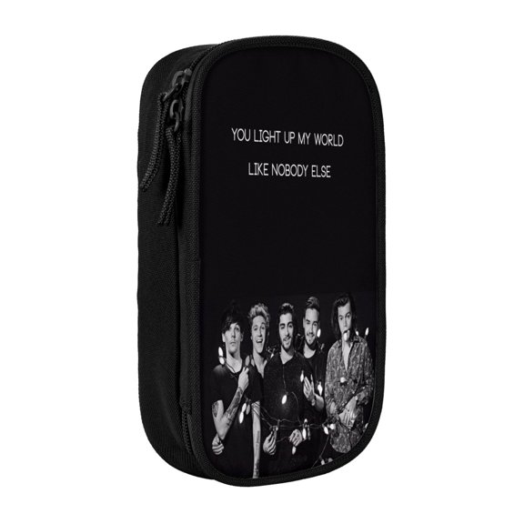 One Music Direc-,Ti0n Cartoon Pencil Case Zipper Stationery Storage Bag,Ideal For Travel Lovely Functional