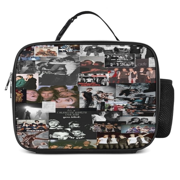 One Music Direc-,Ti0n Reusable Lunch Bento Box Insulated Portable Handbags for Office Work Picnic for Adult