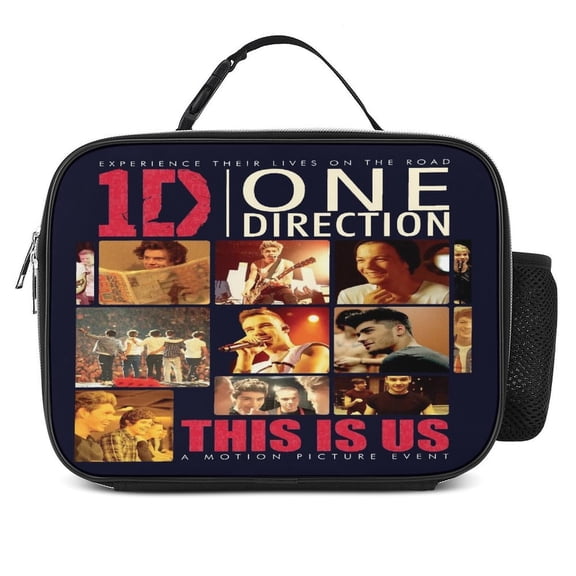 One Music Direc-,Ti0n Reusable Lunch Bento Box Insulated Portable Handbags for Office Work Picnic for Adult