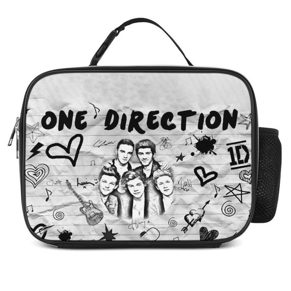 One Music Direc-,Ti0n Reusable Lunch Bento Box Insulated Portable Handbags for Office Work Picnic for Adult