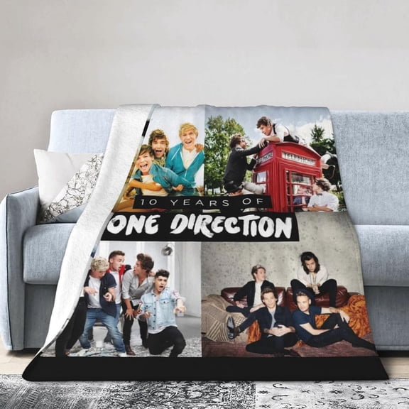 One Music Direction Blanket Soft Flannel Throw Blanket Lightweight Bed Blanket for Bedding Sofa Birthday Gifts50 X40