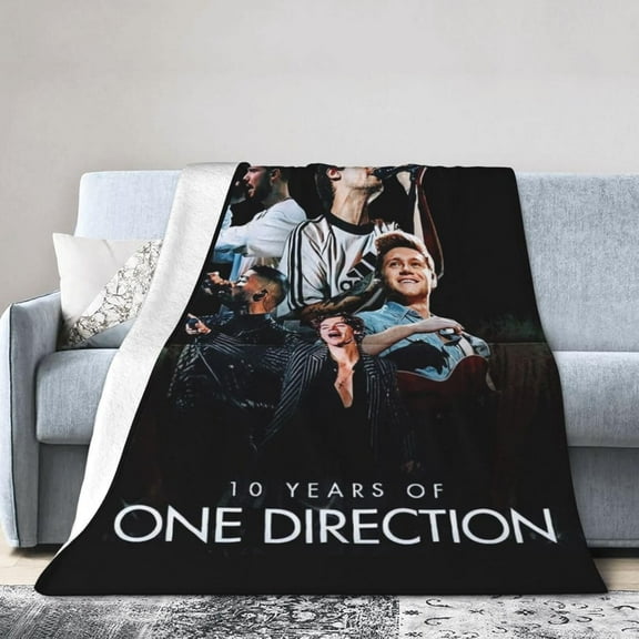 One Music Direction Blanket Soft Flannel Throw Blanket Lightweight Bed Blanket for Bedding Sofa Birthday Gifts50 X40