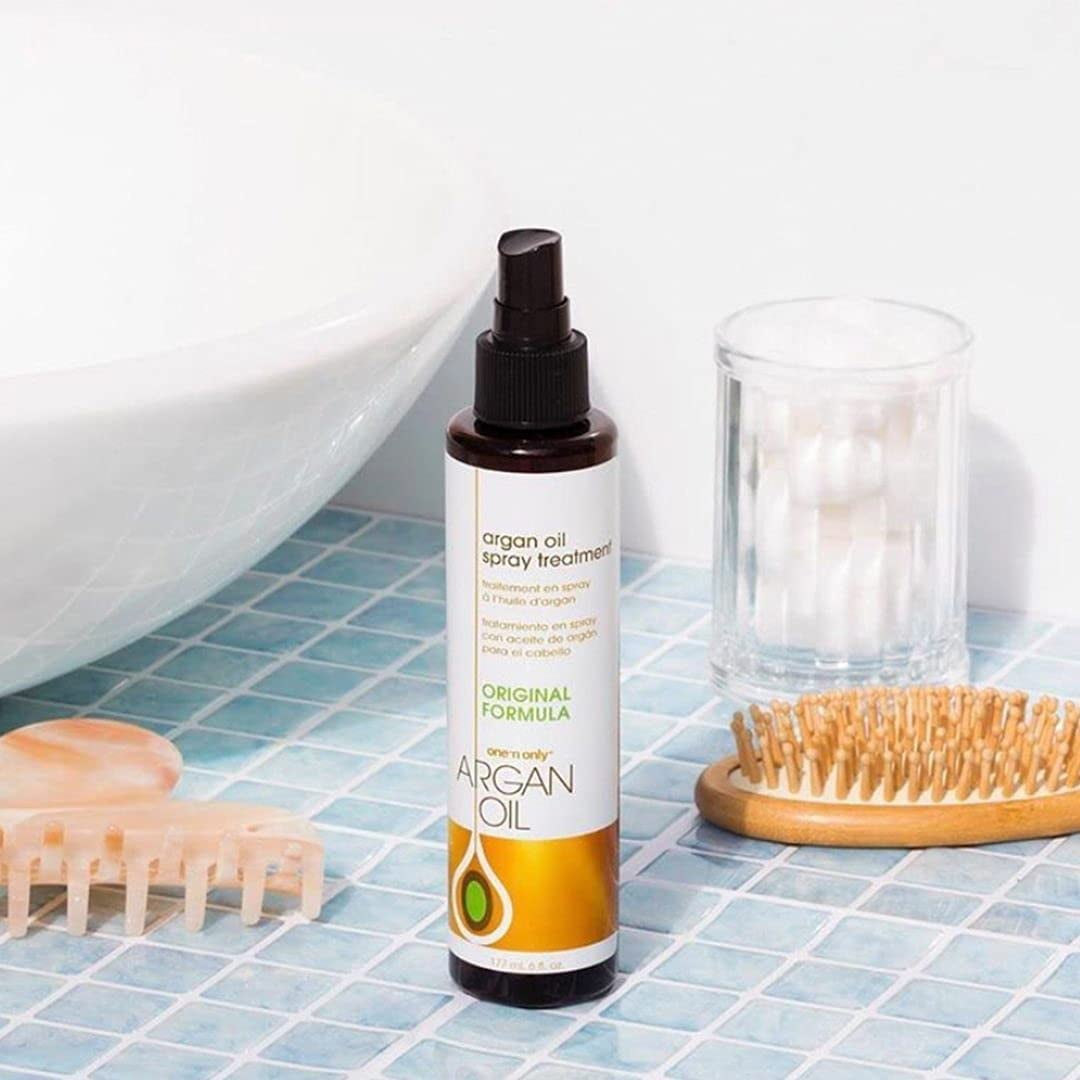 One N Only Argan Oil Hair Heat Protectant Spray Treatment, Pack of Two