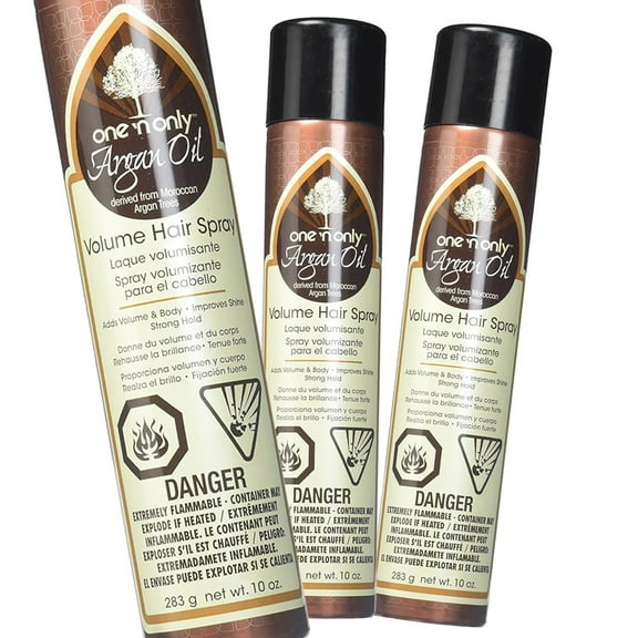 One N Only Argan Oil Volume Hair Spray, 10 Oz - Pack of 3