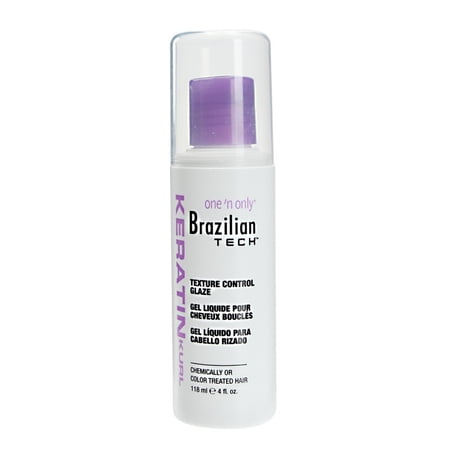 One N Only Brazilian Tech Keratin Kurl Texture Control Glaze, 4 Oz