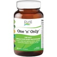 thumbnail image 1 of One N Only Multivitamin - One a Day Whole Food Supplement with Superfoods, Minerals, Enzymes, Vitamin D, D3, B12, Biotin by Pure Essence - 60 Tablets, 1 of 5