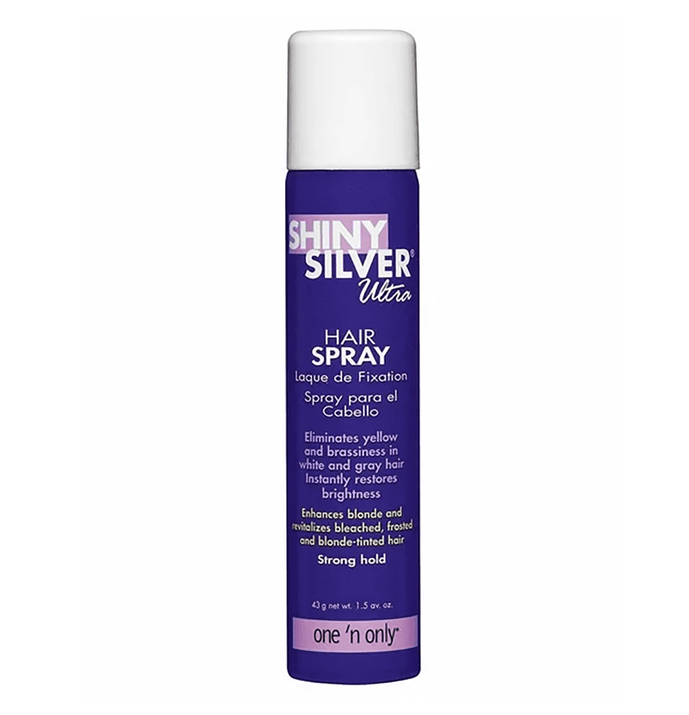One N Only Shiny Silver Hair Spray Mini, 1.5 Oz