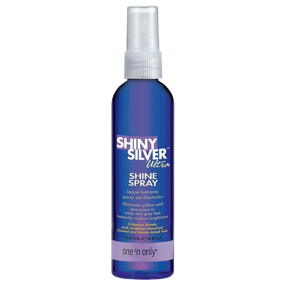 One N Only Shiny Silver Ultra Shine Spray, 4 Oz.