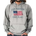 thumbnail image 1 of One Nation Distressed Flag USA Pride Hoodie Sweatshirt Women Men Brisco Brands S, 1 of 6